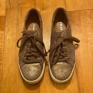 Trask brown shimmer sneakers